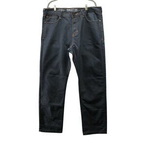 Ring Of Fire Slim Straight Jeans Mens 38x32‎ Dark Wash Blue